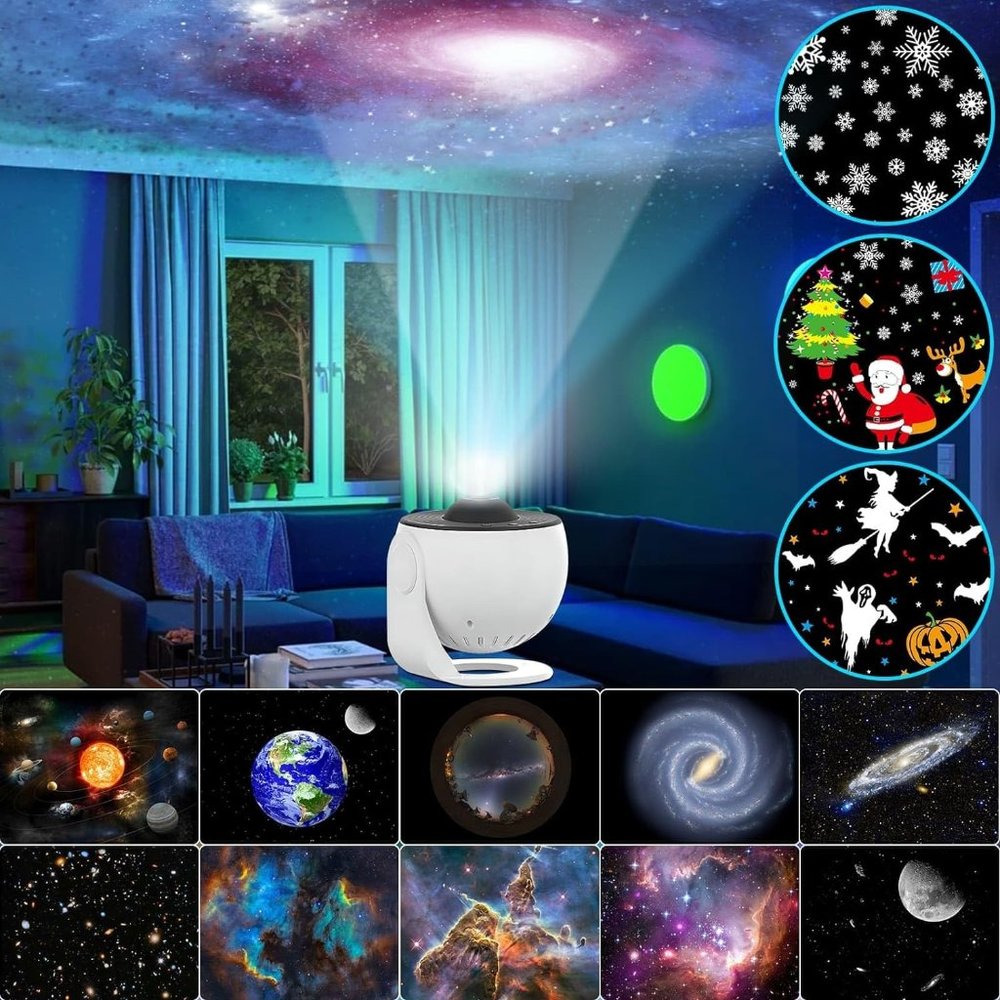 Galaxy Projector Star Lights for Bedroom - 13 4K Galaxy Discs